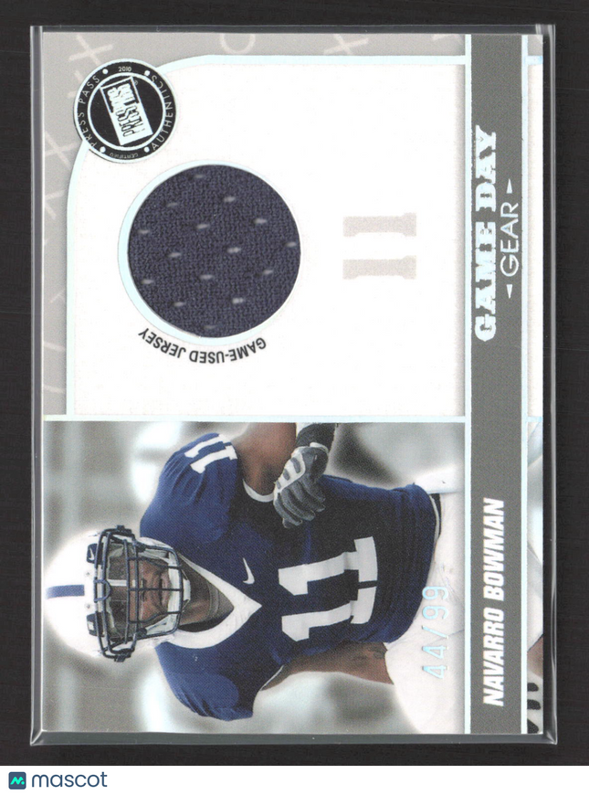 2010 Press Pass Game Day Gear NaVorro Bowman #GDG-NB 44/99 Game-Used Jersey