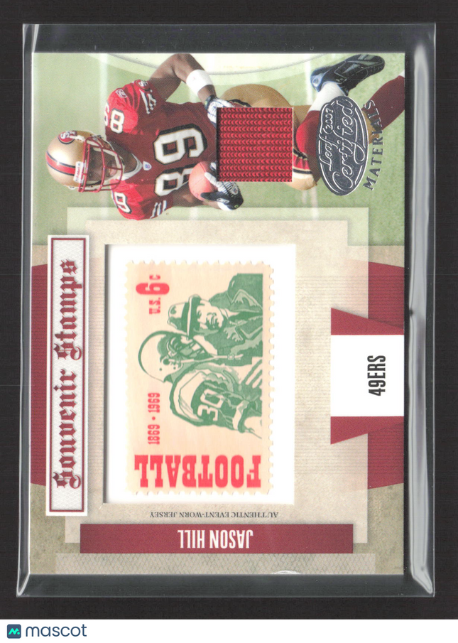 2007 Leaf Certified Materials Souvenir Stamps Jason Hill #SSP-33 Jersey /25