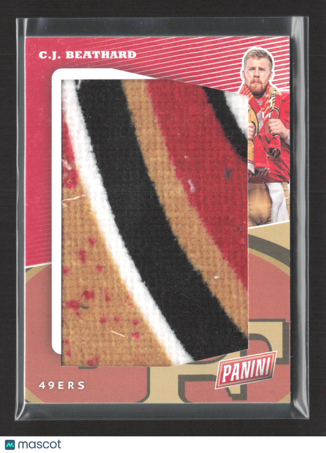 2017 Panini The National C.J. Beathard #11 swatch of towel Logo Patch