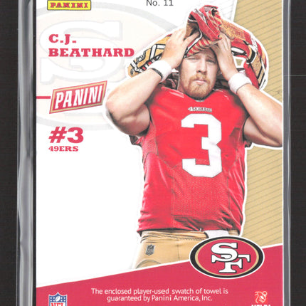 2017 Panini The National C.J. Beathard #11 Player-used swatch of towel Patch