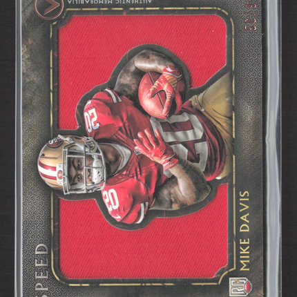 2015 Topps Valor Speed Mike Davis #VJR-MD RC Jersey Jumbo Relic /99