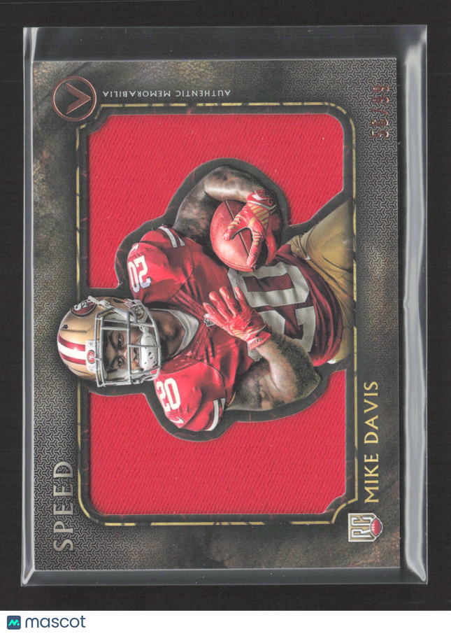 2015 Topps Valor Speed Mike Davis #VJR-MD RC Jersey Jumbo Relic /99