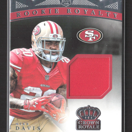2015 Panini Crown Royale Rookie Royalty Mike Davis #RRM-MD /499 Jersey Patch RC