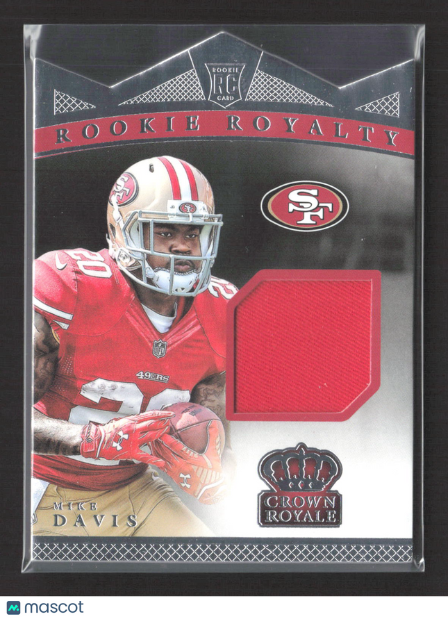 2015 Panini Crown Royale Rookie Royalty Mike Davis #RRM-MD /499 Jersey Patch RC