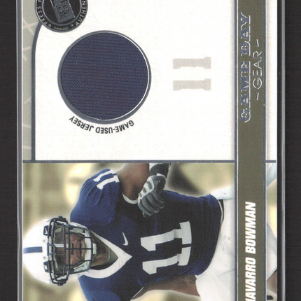 2010 Press Pass Game Day Gear NaVorro Bowman #GDG-NB Game-Used Jersey