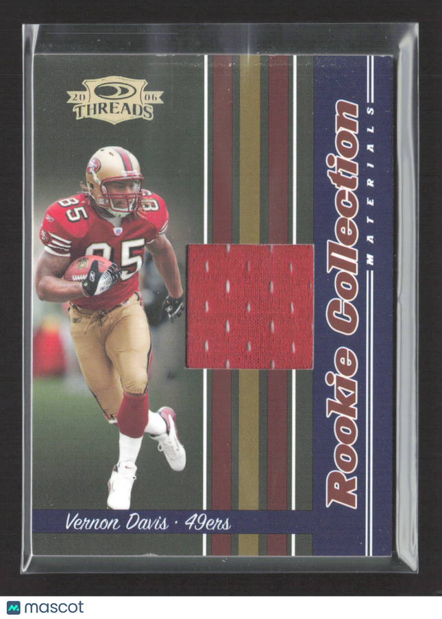 2006 Donruss Playoff Threads Rookie Vernon Davis #RCM-13 Jersey /500