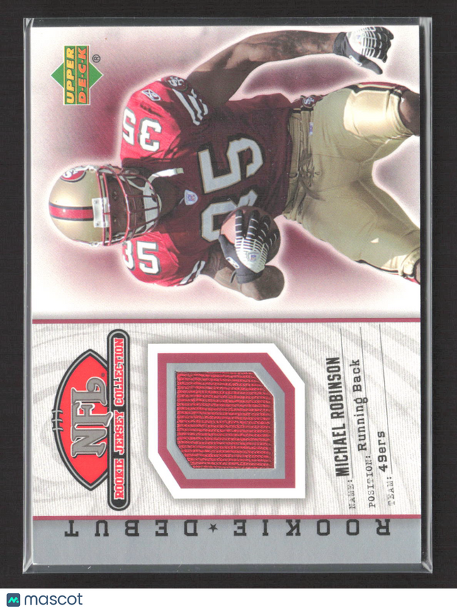 2006 Upper Deck Rookie Debut Rookie Jersey Michael Robinson #81TE Jersey