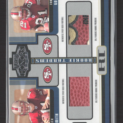 2005 Honors Rookie Tandems Frank Gore Alex Smith #RT-1 Event-Used Football /125