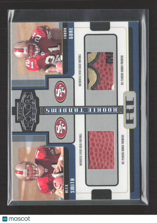 2005 Honors Rookie Tandems Frank Gore Alex Smith #RT-1 Event-Used Football /125