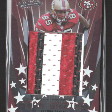 2006 Playoff Absolute Star Gazing Vernon Davis #SG-13 Jersey Patch /25
