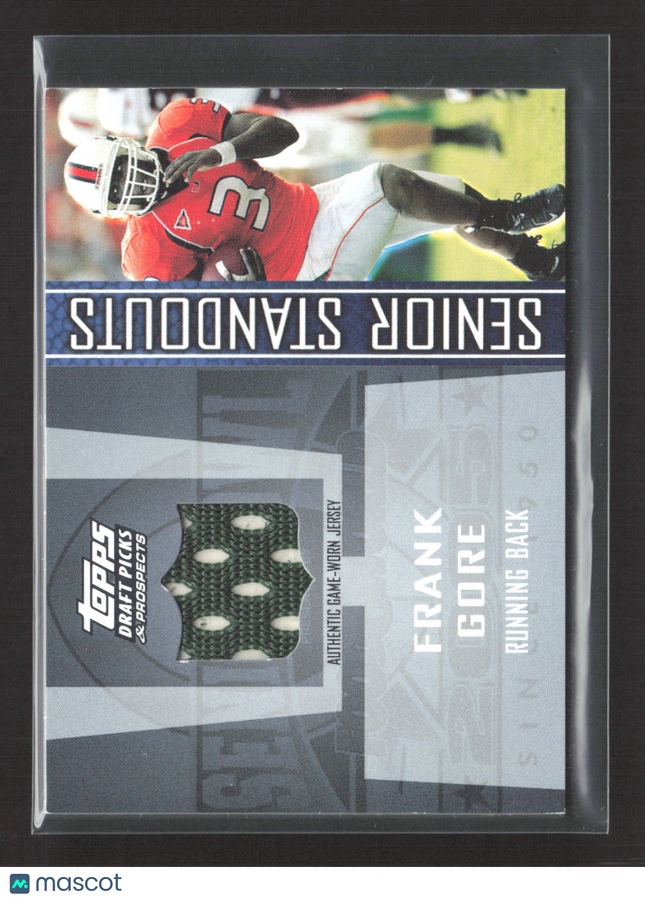 2005 Topps Draft Picks & Prospects Senior Standouts Frank Gore #SS-FGO Jersey