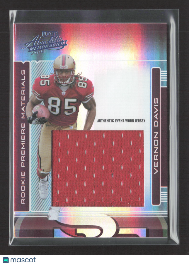 2006 Playoff Absolute Rookie Premiere Materials Vernon Davis #263 Jersey /50