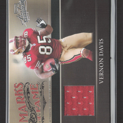 2006 Playoff Absolute Memorabilia Marks of Fame Vernon Davis #MF-37 Jersey /200