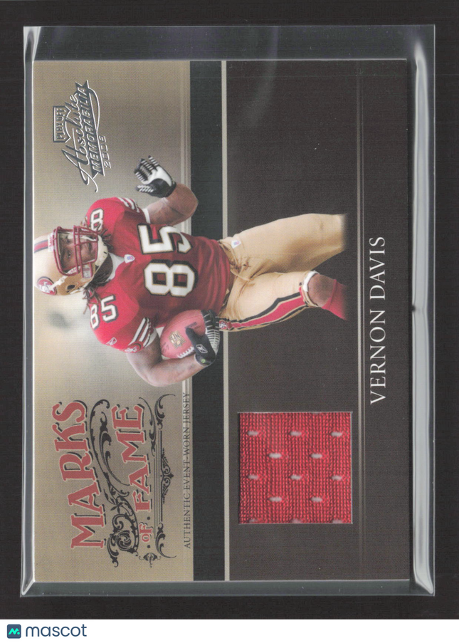 2006 Playoff Absolute Memorabilia Marks of Fame Vernon Davis #MF-37 Jersey /200