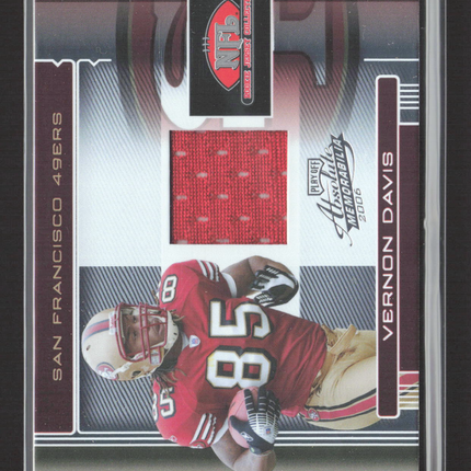 2006 Playoff Absolute Memorabilia Vernon Davis #RJC-30TE Jersey