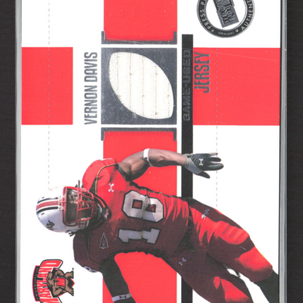 2006 Press Pass SE Vernon Davis #JC/VD Game-Used Jersey
