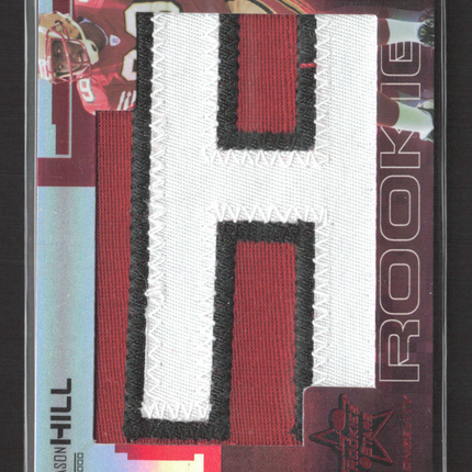 2007 Donruss Playoff Rookies & Stars Jason Hill #224 Letter Nameplate Patch /5