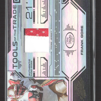 2008 Donruss Playoff Absolute Tools of the Trade Frank Gore #TOTT-64 Patch 39/50