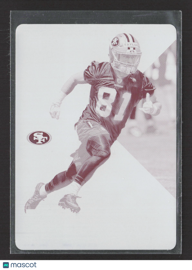 2018 Panini Plates & Patches Trent Taylor #119 Magenta Printing 1/1