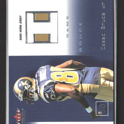 2002 Fleer Genuine Names of the Game Isaac Bruce #IB-NG Game-Worn Jersey 221/500