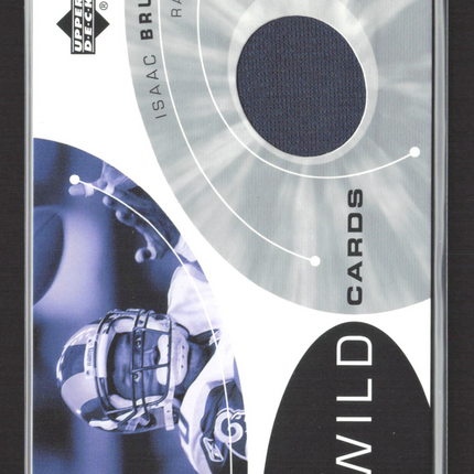 2002 Upper Deck Wild Cards Isaac Bruce #WC-IB Game-Used Jersey