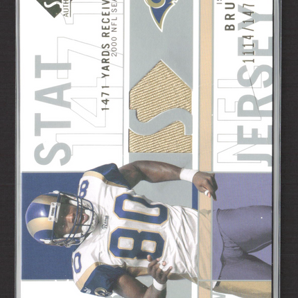 2001 Upper Deck SP Authentic Isaac Bruce #SP-IB Game-Used Jersey /1471