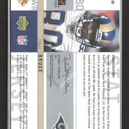2001 UD SP Authentic Stat Jersey Isaac Bruce #SP-IB Game-Used Jersey /1471