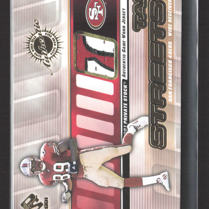 2001 Pacific Private Stock Gear Tai Streets #128 Game-Worn Jersey Logo