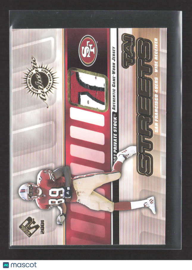 2001 Pacific Private Stock Gear Tai Streets #128 Game-Worn Jersey Logo