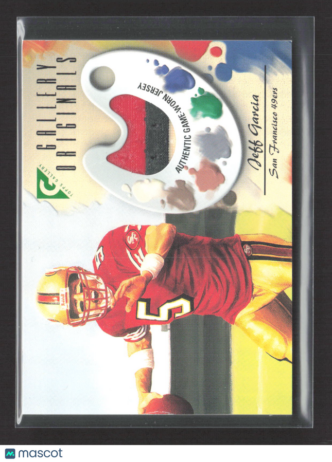 2002 Topps Gallery Gallery Originals Jeff Garcia #GO-JG Game-Worn Patch