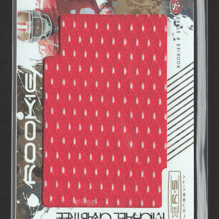 2009 Donruss Rookies & Stars Longevity Michael Crabtree #207 Jersey Patch /50