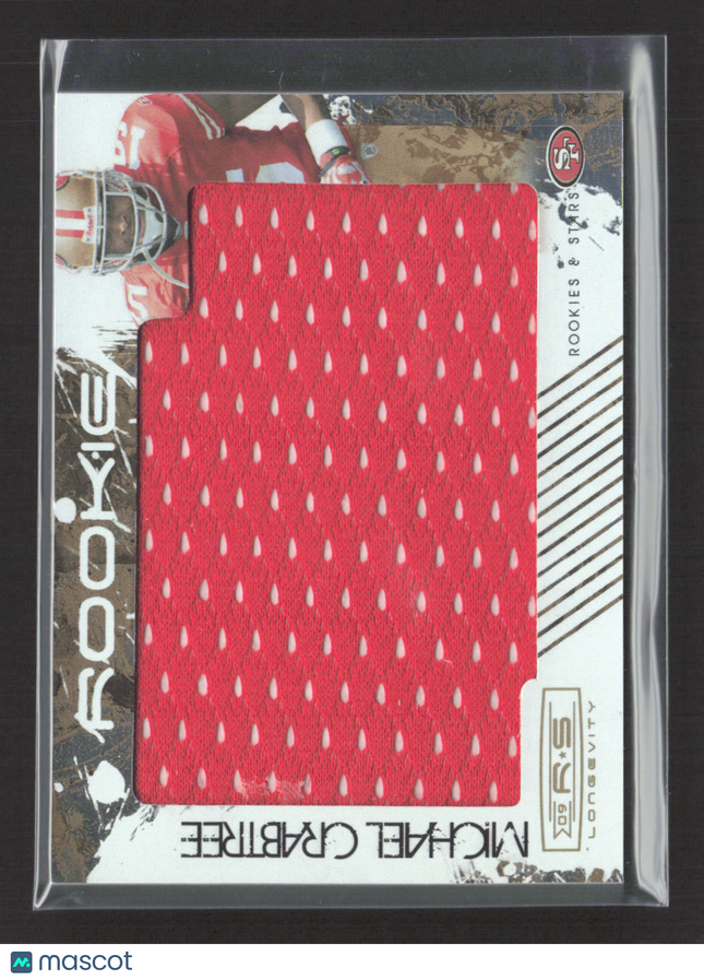 2009 Donruss Rookies & Stars Longevity Michael Crabtree #207 Jersey Patch /50