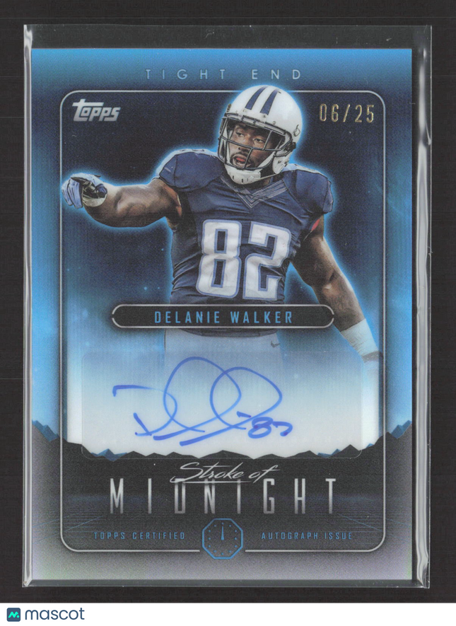 2024 Topps Midnight Stroke of Midnight Delanie Walker #SMA-DW 06/25 Auto