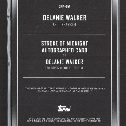 2024 Topps Midnight Stroke of Midnight Delanie Walker #SMA-DW 06/25 Auto
