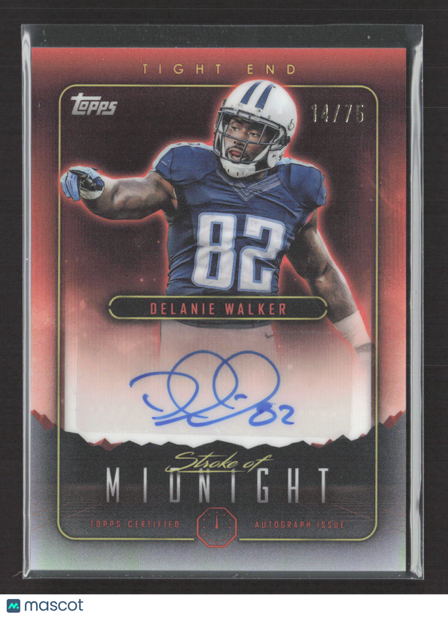 2024 Topps Midnight Stroke of Midnight Delanie Walker #SMA-DW 14/75 Auto