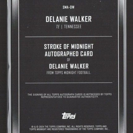 2024 Topps Midnight Stroke of Midnight Delanie Walker #SMA-DW 14/75 Auto