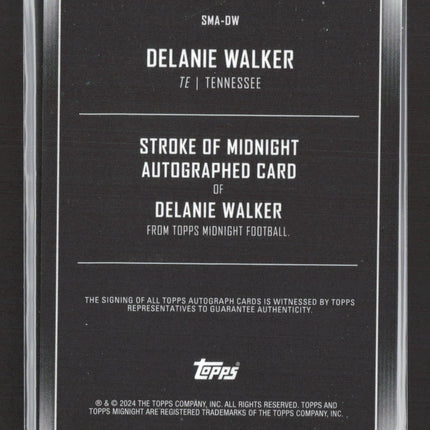 2024 Topps Midnight Stroke of Midnight Delanie Walker #SMA-DW Moon Beam Auto