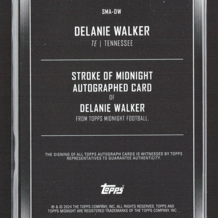 2024 Topps Midnight Delanie Walker #SMA-DW Stroke of Midnight Auto