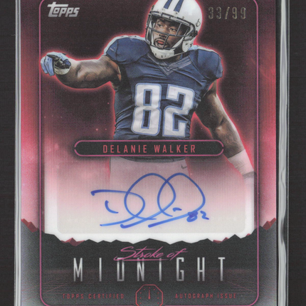 2024 Topps Midnight Stroke of Midnight Delanie Walker #SMA-DW Red 33/99 Auto