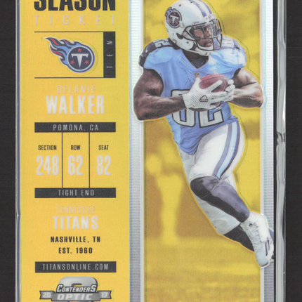 2018 Panini Contenders Optic Prizm Delanie Walker #23 Gold 06/10