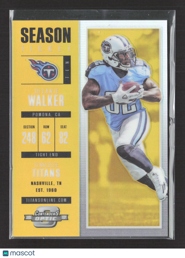 2018 Panini Contenders Optic Prizm Delanie Walker #23 Gold 06/10