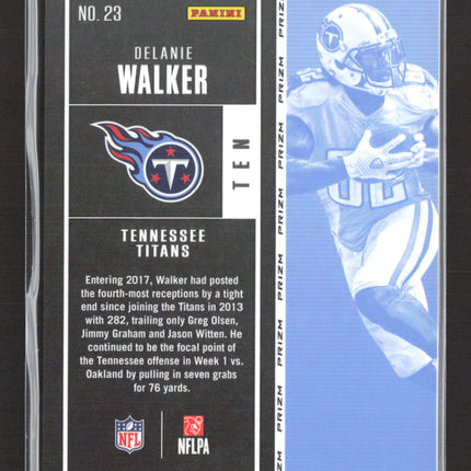 2018 Panini Contenders Optic Prizm Delanie Walker #23 Gold 06/10
