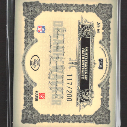 2006 Playoff National Treasures Delanie Walker #160 117/200 Auto