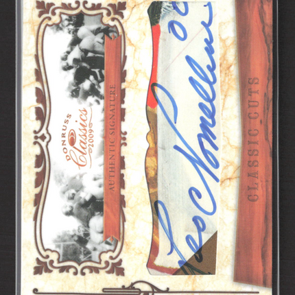 2009 Donruss Classics Classic Cuts Leo Nomellini #82 05/14 Cut Auto