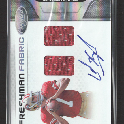 2011 Panini Certified Freshman Fabric Colin Kaepernick #282 Dual Patch Auto /499