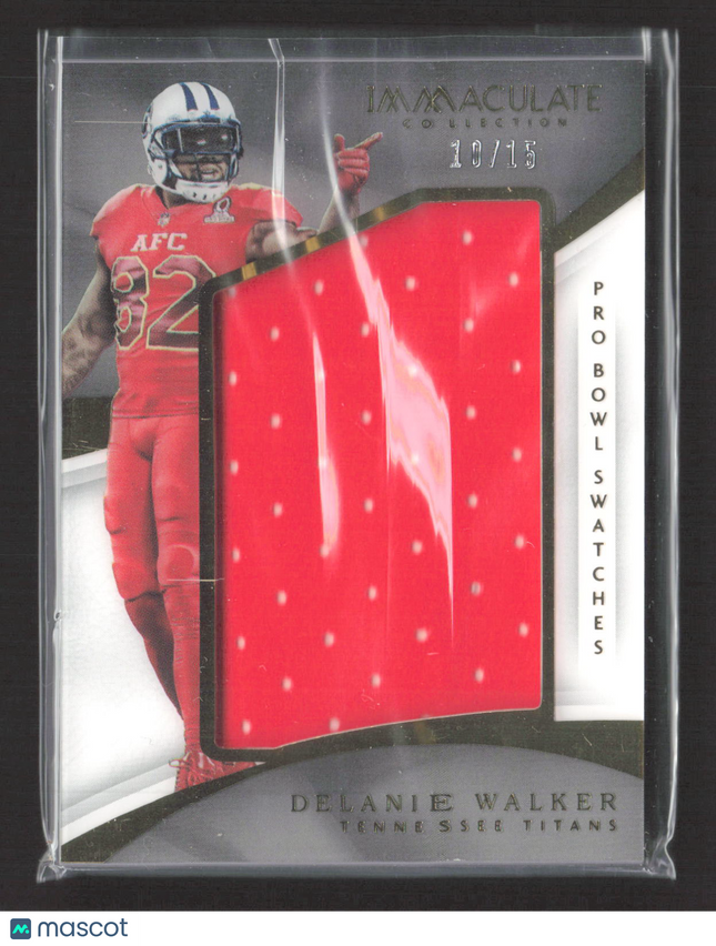2017 Panini Immaculate Collection Delanie Walker #PB-15 Pro Bowl Swatches 10/15