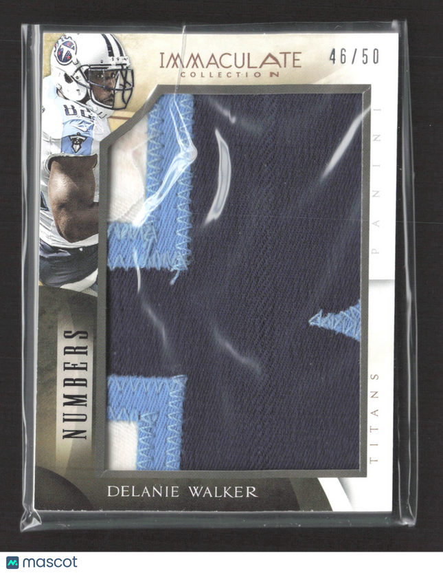 2015 Panini Immaculate Collection Numbers Delanie Walker #IM-DWA Patch 46/50