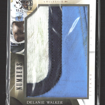 2014 Panini Immaculate Numbers Delanie Walker #IM-DWA Game-worn patch 08/50