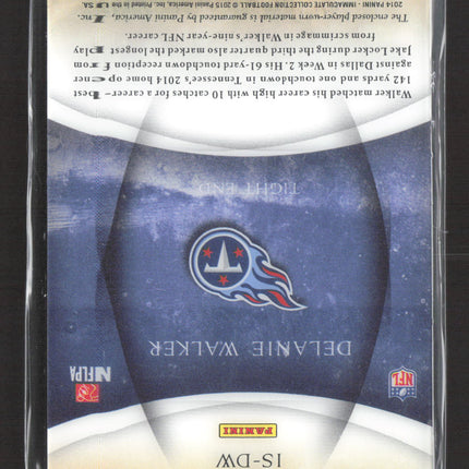 2015 Panini Immaculate Collection Standard Delanie Walker #IS-DW Patch 1/5