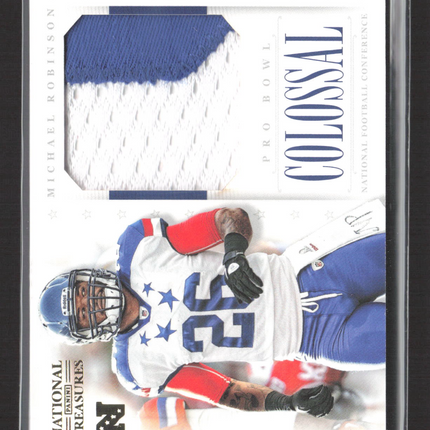 2012 National Treasures Colossal Michael Robinson #17 Prime Prime Patch /49